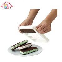 Easy and Convenient Kitchen Tool Ice Cream Sandwich Maker and mold with Spreader, sandwich cookie press tool