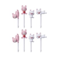 Bento 3D Food Pick, 8-Piece, Rabbit