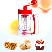 Manual Pancake Machine Cordless Cupcake Waffles Cookies Batter Dispenser Maker